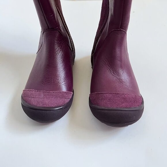 Lea Lelo Sz 25 Purple Tall Leather Boots - Picture 7 of 7